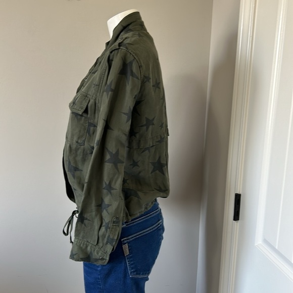 RAILS Collins Sage Green with Black Stars Military Utility Jacket Sz XS NEW - Picture 9 of 16